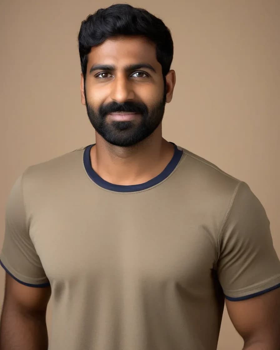 Solo portrait AI-generated profile example
